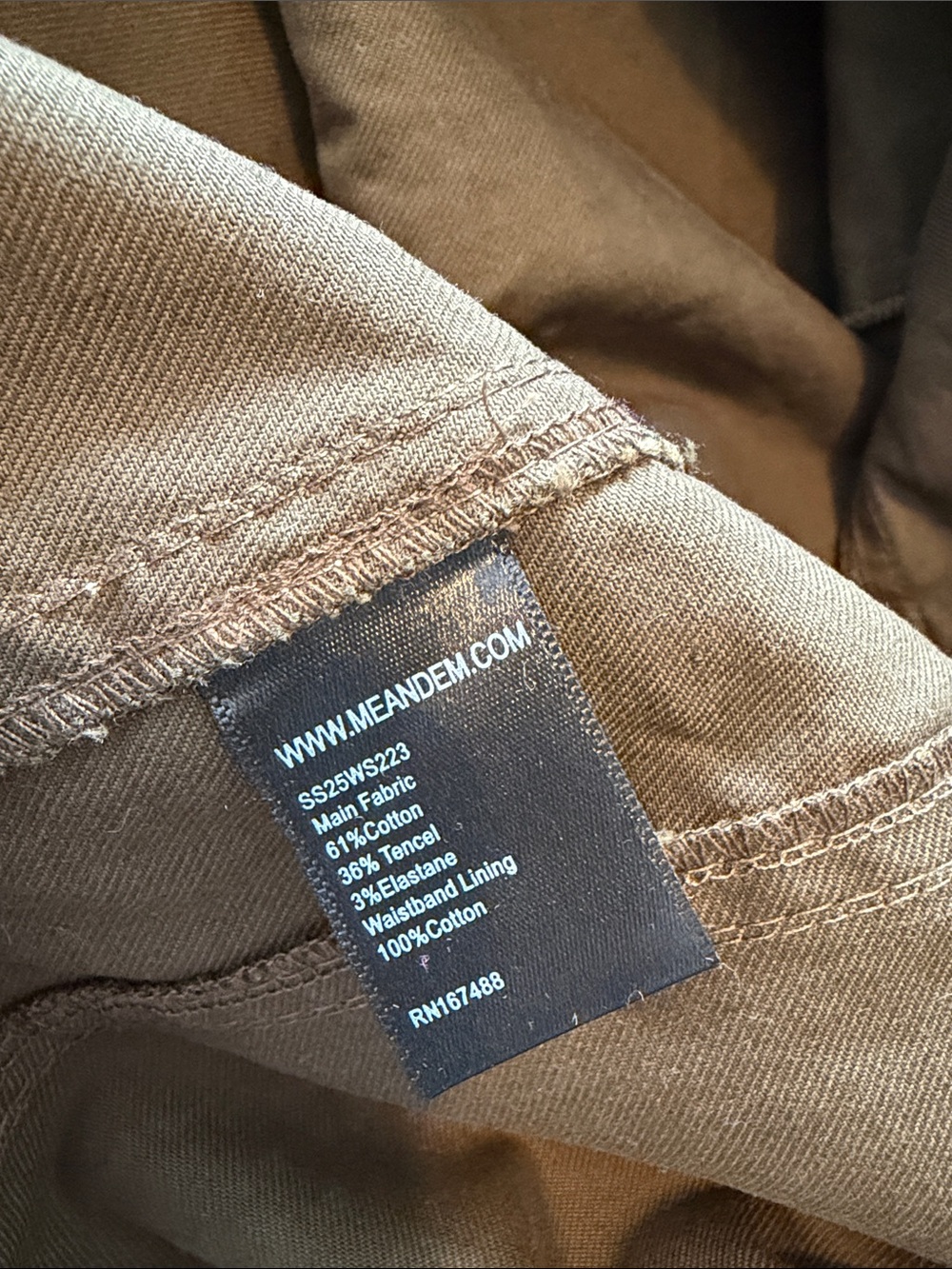Me + Em Tie-Waist A-Line Midi Skirt in Olive Size 8 - Picture 6 of 6